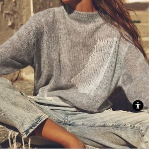 COLORBLOCK OPEN KNIT SWEATER from Zara